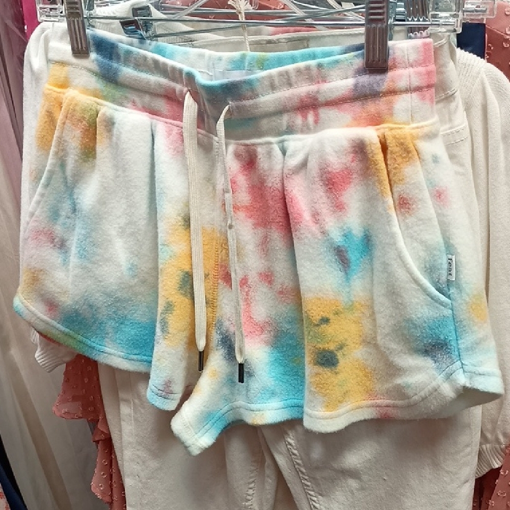 Colorful Tie-Dye Women's Athletic Shorts